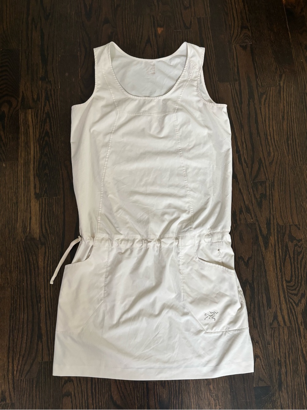 Womens Arcteryx Athletic Drawstring Dress in white
